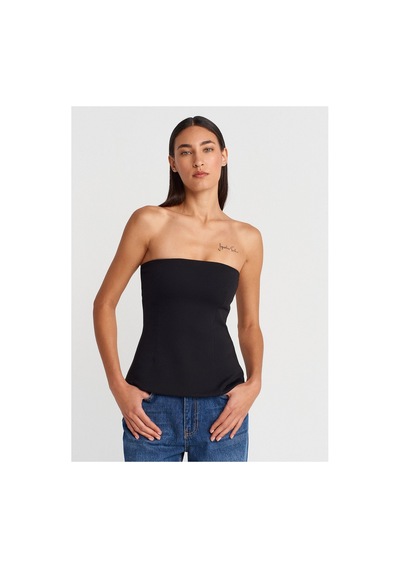 Dilvin Straplez Top M, Siyah