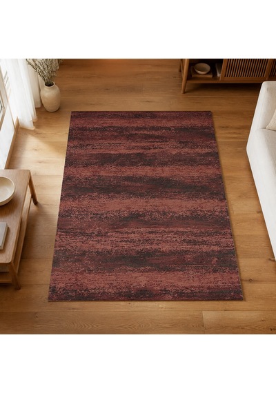 Kartela Halı Aria Halı Kaymaz Taban Makinede Yıkanabilir Halı Bordo - 60 X 90 Cm