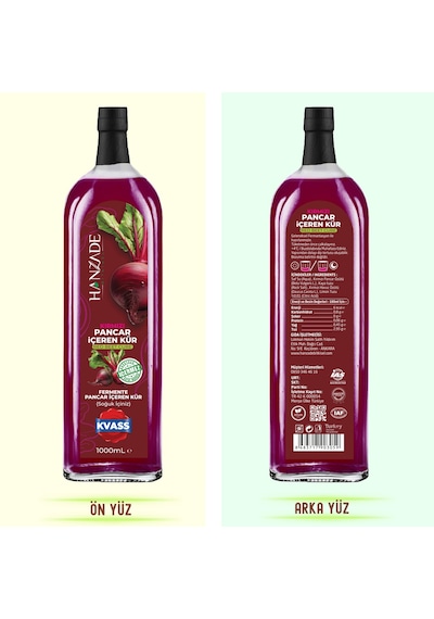 Hanzade Bitkisel Pancar Kvass Kırmızı Pancar Kür 2 x 1 L