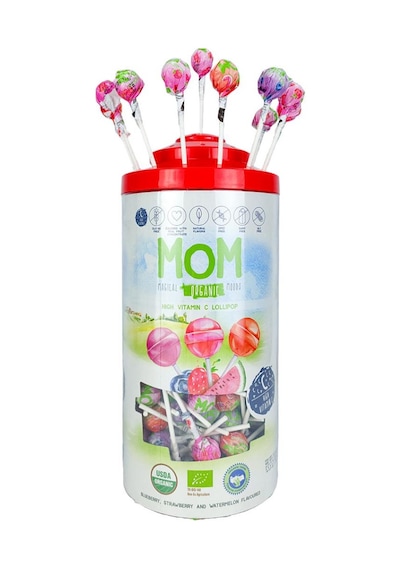 Silindir Organik Lolipop Çilek, Karpuz, Yaban Mersini Ve C Vitamini 200 Adet Diğer