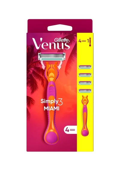 Gillette Venus Gillette Simply 3 Tıraş Makinesi + 3 Yedek Tıraş