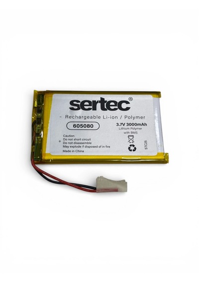 Sertec 605080 3.7v 3000 Mah Li-polymer Pil Devreli/1.5a Standart