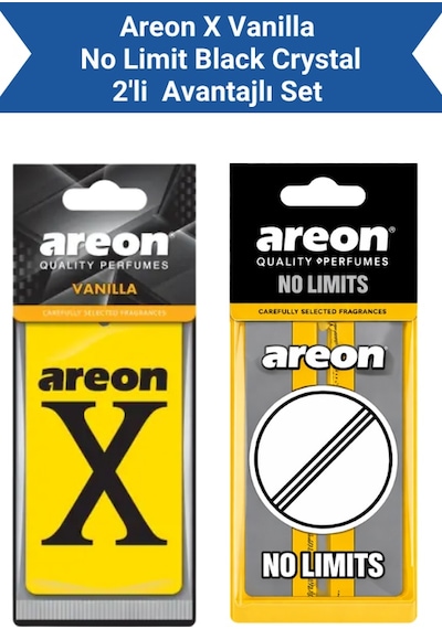 Areon X Vanilla + No Limit Black Crystal Avantajlı Paket