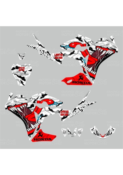 Honda Cbr 125 Sticker Set Asphalt Monster