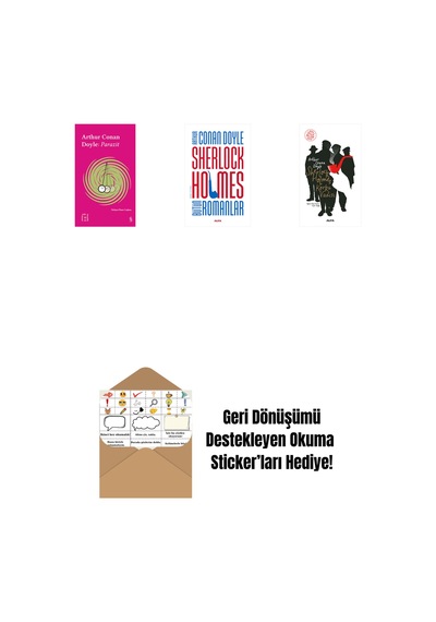 Everest Açıkhava 37 - Parazit + Sherlock Holmes - Bütün Romanlar Ciltli + Sherlock Holmes - Korku Vadisi + Okuma Sticker'ları