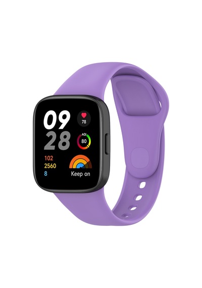 Xiaomi Redmi Watch 3 Uyumlu Krd-81 Uyumlu Zore Kordon-lila
