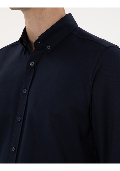 Pierre Cardin Erkek Lacivert Gömlek Desenli 50316747-vr033 Lacivert