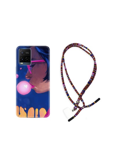 Vivo V21 Kılıf Rasta Boyun Askılı Sakız Ve Kız 1767
