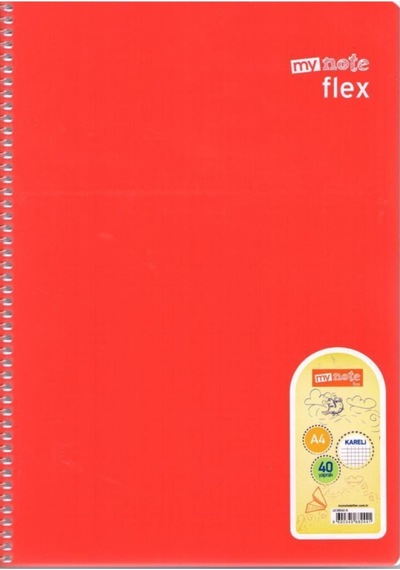 Flex Spiralli 40 Yaprak Kareli Defter