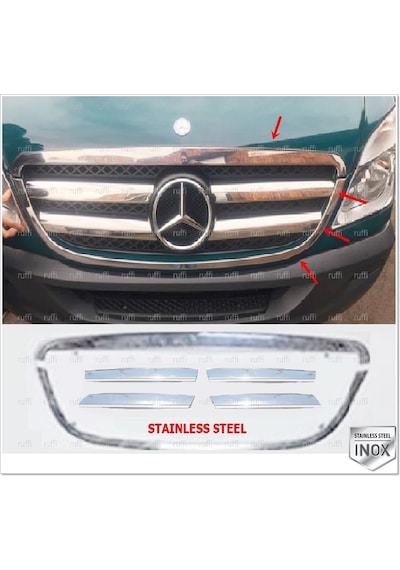 Mercedes Sprinter W906 Krom Ön Panjur Çerçevesi 2 Prç. 2006-2013