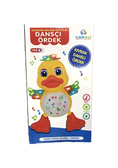 Oyuncak Dans Eden Ördek Pilli Çılgın Dans Eden Ördek Sesli Işıklı