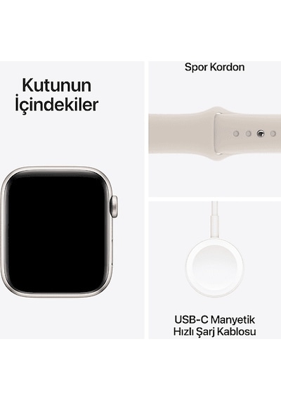 Apple Watch SE 3 GPS + Cellular 44 MM Alüminyum Kasa S/M Akıllı Saat (Apple Türkiye Garantili)