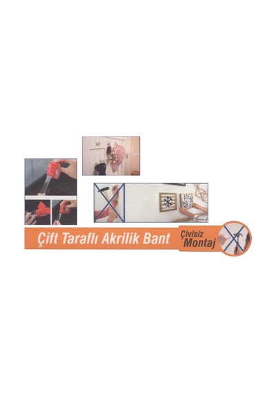 Akbant Çift Taraflı Akrilik Bant 18 MM x 2mt