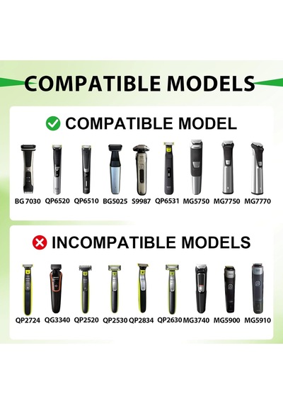 Philips Norelco Hq8505 Serisi 3000 5000 6000 7000 9000, Multigroom Mg5750 Mg7750 Mg7790, Bg7040 Bg7030 Bg5025 S9987 İçi Diğer