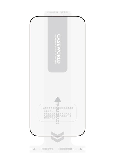 Apple Uyumlu   iPhone 16 Pro Caseworld Armor Serisi 0.15mm 3d Cam Ekran Koruyucu Uygulama Aparatlı Şeffaf