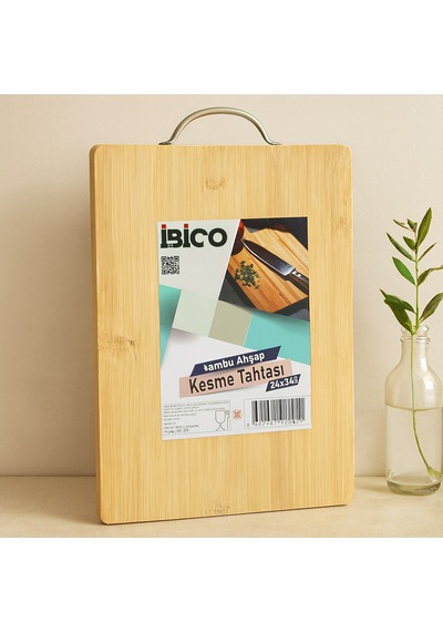Bambu Kesme Panosu 24x34x1.7 Cm - Metal Kulplu Belirtilmemiş