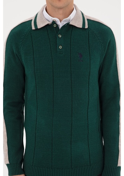 U.S. Polo Assn. U.s. Polo Assn. Erkek Koyu Yeşil Kazak /triko 50315043-vr079 Koyu Yesıl