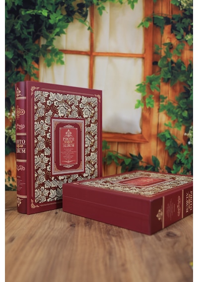 Nrcn 10x15 Cm 200'lük Desenli Ve Kutulu Deluxe Fotoğraf Albümü