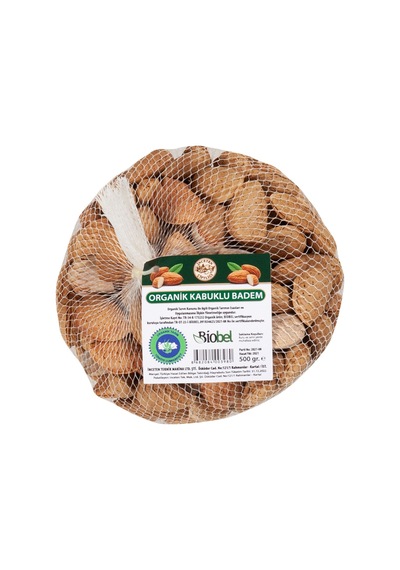 İnceten Organik Kabuklu Badem 500 Gr - Doğal Lezzet 5'li Avantaj Paketi - 5 Adet Tarı 500 G