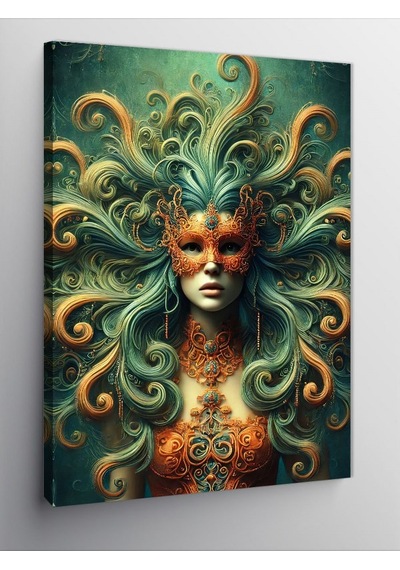Kanvas Tablo Medusa Ve Dalgalar 70cmx100cm