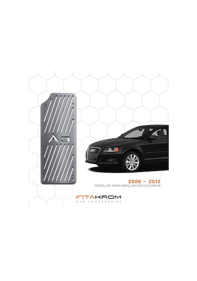 intakrom Audi A3 Krom Ayak Dinlendirme Pedalı - 2008 -2012