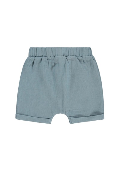 Civil Baby Müslin 6-18 Ay Şort - Mavi 9-12 Ay Soft İndigo