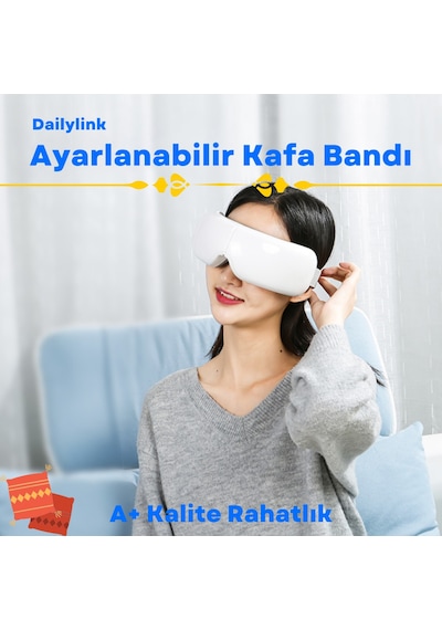 DailyLink Bluetooth Müzik Göz Yüz Terapi Masaj Aleti Şarjlı Çok Renkli