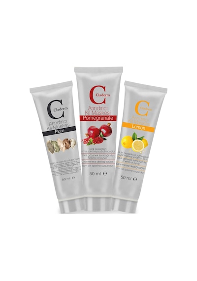 Claderm 3'lü (Pure-Pomegranate-Lemon) Avantaj Paketi 50 ML