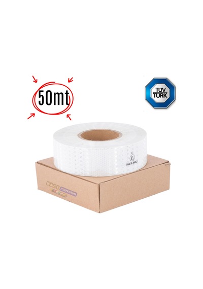 Reflektör Reflektif Petekli Şerit Bant 5 Cm X 50 Metre Bey Tdrtr