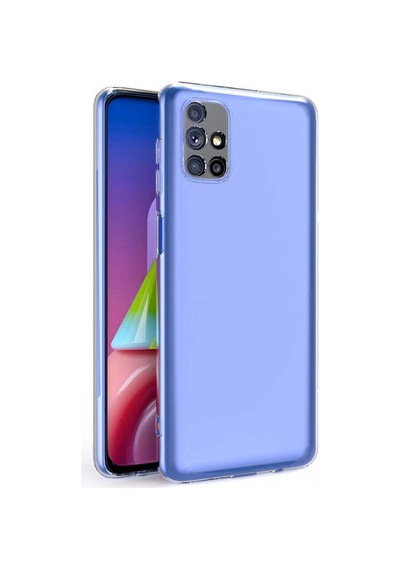 Galaxy Uyumlu M51 Kılıf Tchs Kamera Korumalı Süper Silikon Kapak - Renksiz Renksiz