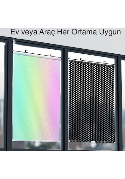 Araba İçi Katlanabilir Araç Oto Ön Cam Güneşlik Branda 50X125Cm-Siyah