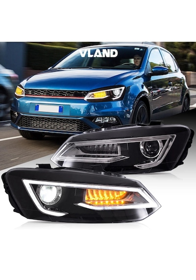 Volksvagen Polo 6c 2015-2016-2017 Audi Dizayn Ledli Ön Far