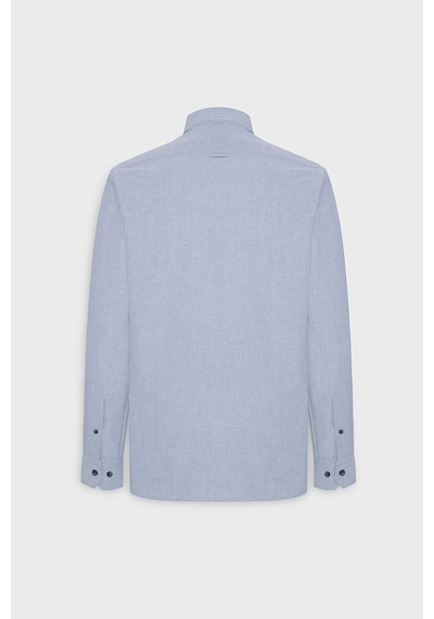 Ac&co Erkek Acık Mavı Slim Fit Dar Kesim Düğmeli Yaka Pamuklu Oxford Gömlek