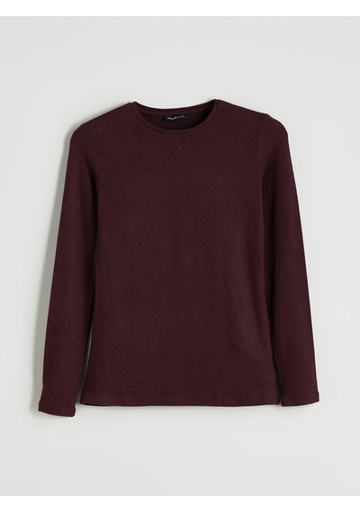 Lcw Everyday Bordo Bisiklet Yaka Kadın Body