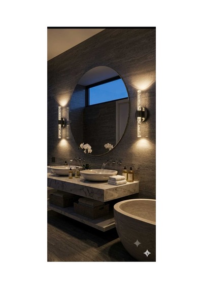 Bubbleflux Medium 40 Cm Modern Tasarım Led Aplik - Duvar Lambası - Antrasit Gri - Elektrikli - Günışığı Antrasit Elektrikli