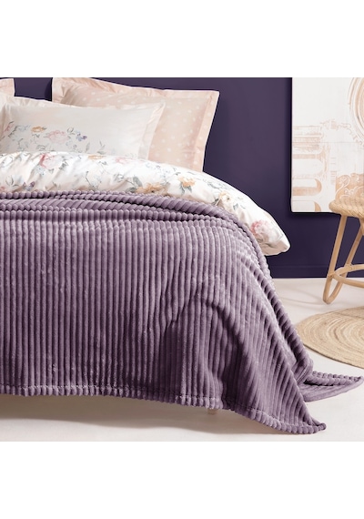 Yataş Bedding Holly Wellsoft Çift Kişilik Battaniye Kül Moru Mor