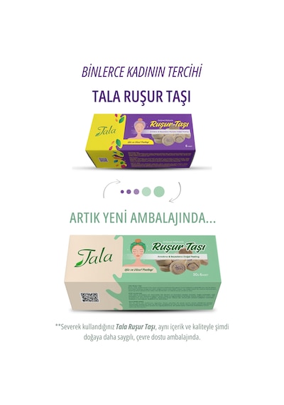 Tala Ruşur Taşı Beyazlatıcı Ölü Derilerden Arındırıcı Yüz Ve Vücut Peelingi 6 Adet İran Hamam Taşı