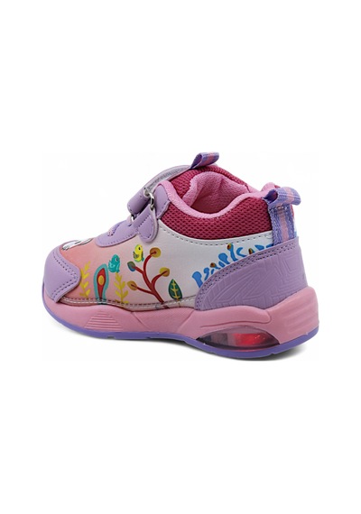 Khayt Zıpzıp Ortopedik Hafif Unisex Işıklı Çocuk Spor Ayakka Lila - Pembe
