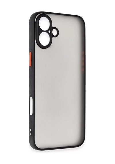 Newface Apple İphone 16 Kılıf Montreal Silikon Kapak - Siyah