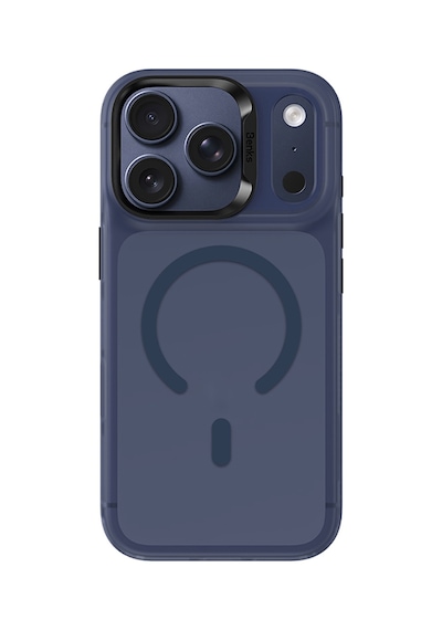 Apple Uyumlu iPhone 17 Pro Max Kılıf M-safe Şarj Özellikli Benks C-magnet Lucid Armor Kapak Mavi Mavi