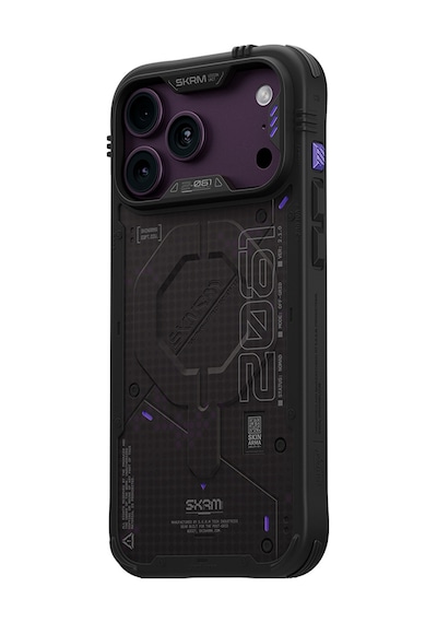 Apple Uyumlu iPhone 18 Pro Max Uyumlu Kılıf M-safe Şarj Özellikli Airbag Tasarımlı Skinarma Vigor Xe Kapak Mor