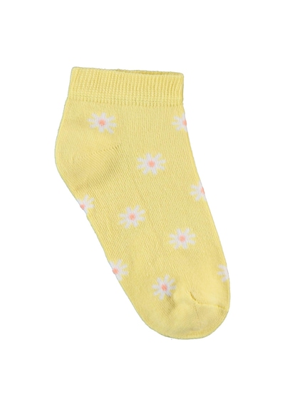 Civil Girls Flower 3'lü 2-12 Yaş Kız Çocuk Patik Çorap - Standart