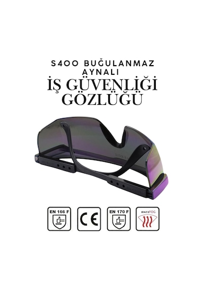 S400 Kulak Ayarlı Buğulanmaz İş Güvenliği Gözlüğü - Gökkuşağı Koruyucu Gözlük Çizilmeye Dayanıklı S400 Kulak Ayarlı Buğulanmaz İş Güvenliği Gözlüğü - Gökkuşağı Koruyucu Gözlük Çizilmeye Dayanıklı