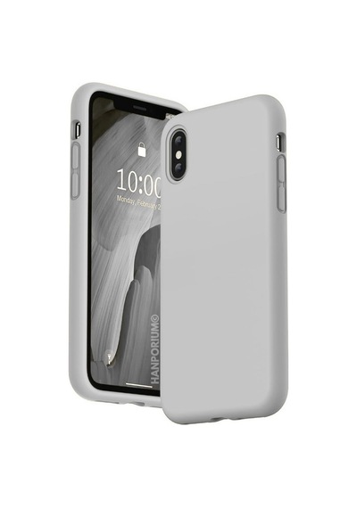 Apple iPhone Xs Max Uyumlu Silikon Kılıf - Pastel Renk Tonu Kamera Korumalı Esnek Kapak - Gri