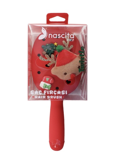Nascita Twistlo Yeni Yıl Saç Fırçası Kırmızı Nasfpro00075rd
