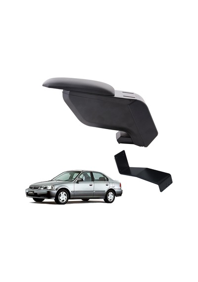 Honda Civic 1996 Delmesiz Çelik Ayaklı Siyah Kolçak Kol Dayama