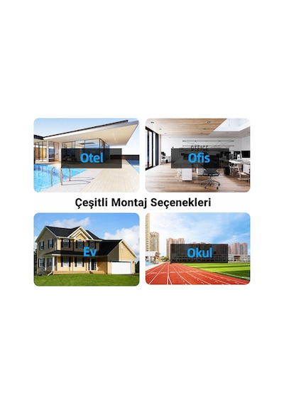 6mp Çift Lens Wifi Ip Güvenlik Kamerası 360 Ptz Hareket Takipli Gece Görüşlü Ip66 Su Geçirmez Sesli Alarm 2 Yönlü Konuşma