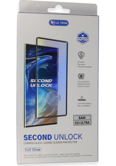 Newface - 973 - Samsung Galaxy Uyumlu S23 Ultra Durable Full Glue - Csmo-tex - Curved Cam