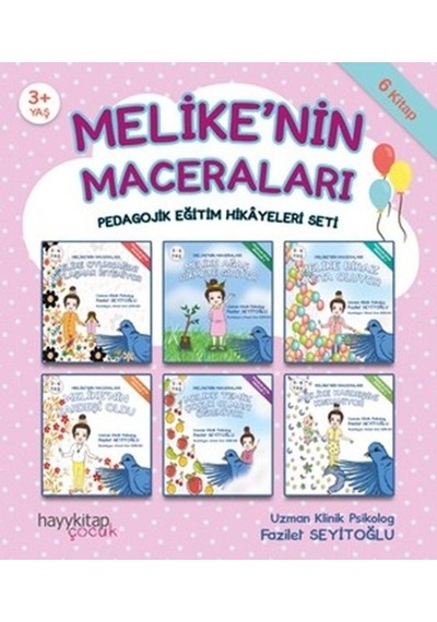 Melikenin Maceraları 6lı Pedagojik Eğitim Hikyeleri Seti-6 Kitap Takım - Fazilet Seyitoğlu - Hayykitap