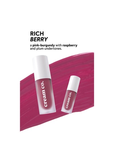 Allık Ruj Göz Farı Glow Tint Rich Berry, Nemlendirici Makyaj, 502 Bordo, Hyaluronik Asit Peptit Çok Renkli
